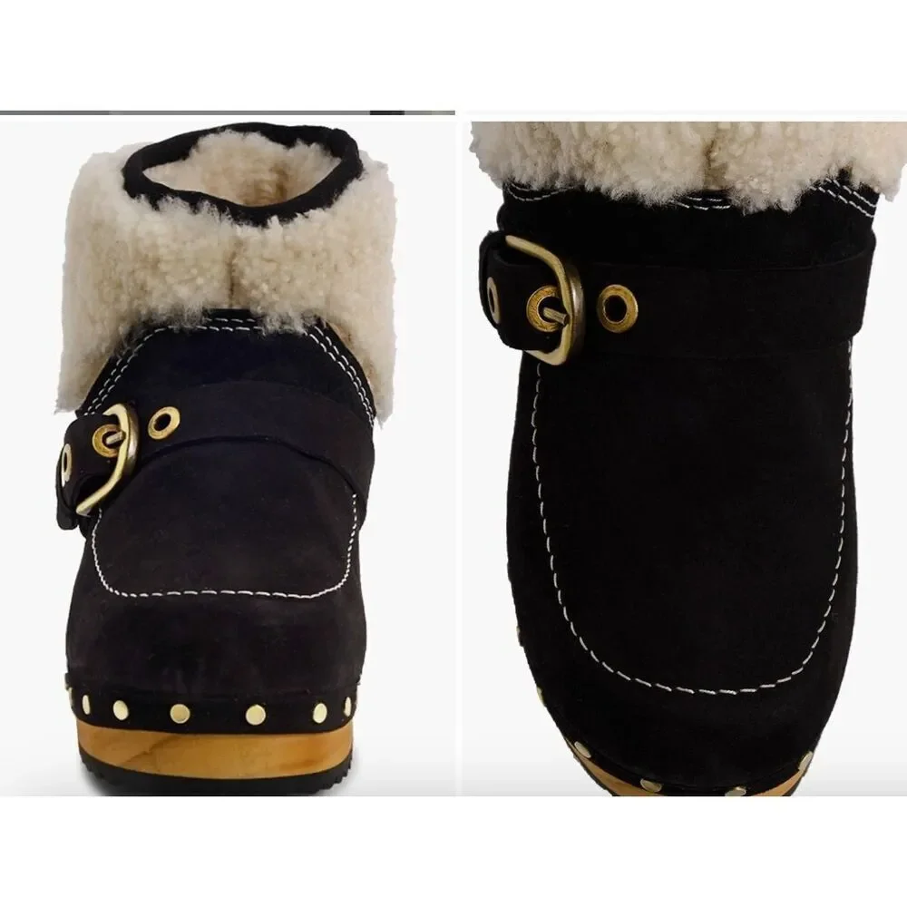 Free People fuzzy shearling